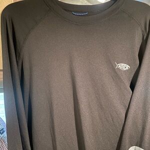 AFTCO Men's Black Long Sleeve Performance Shirt